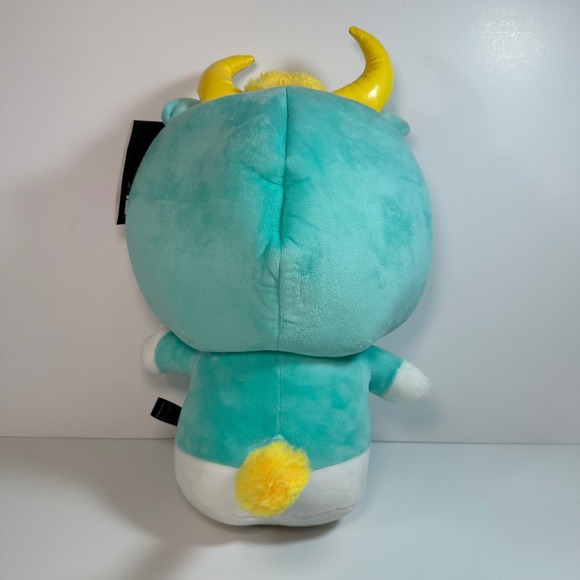 Kidrobot Hello Kitty Zodiac Taurus Plush Sanrio Teal Bull Costume 13 Inch NWT - Picture 7 of 8